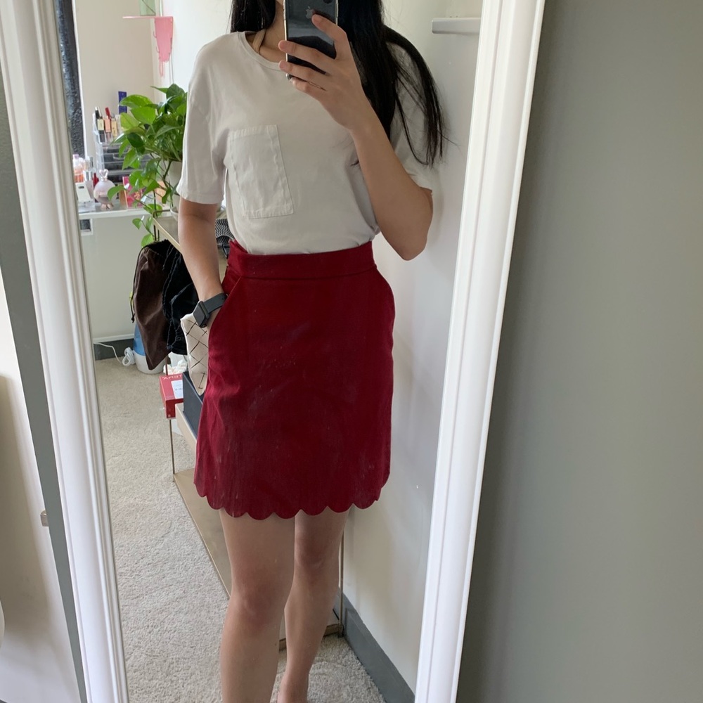COS Red skirt